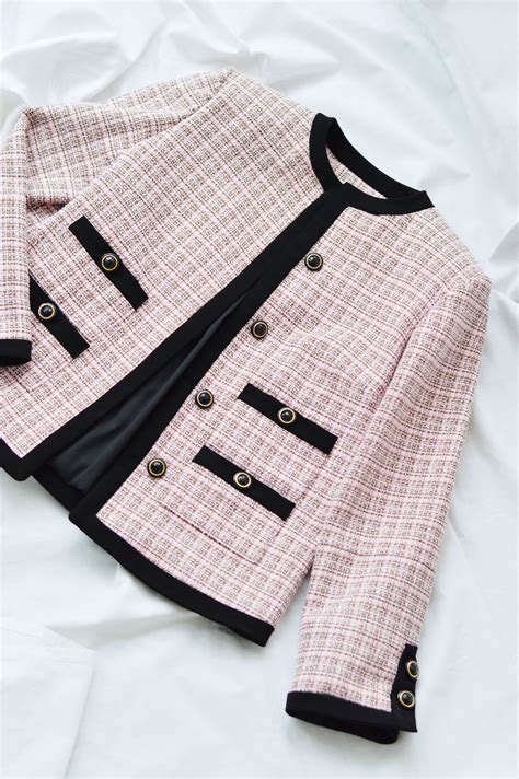 sewing chanel jacket|Chanel style sewing jacket.